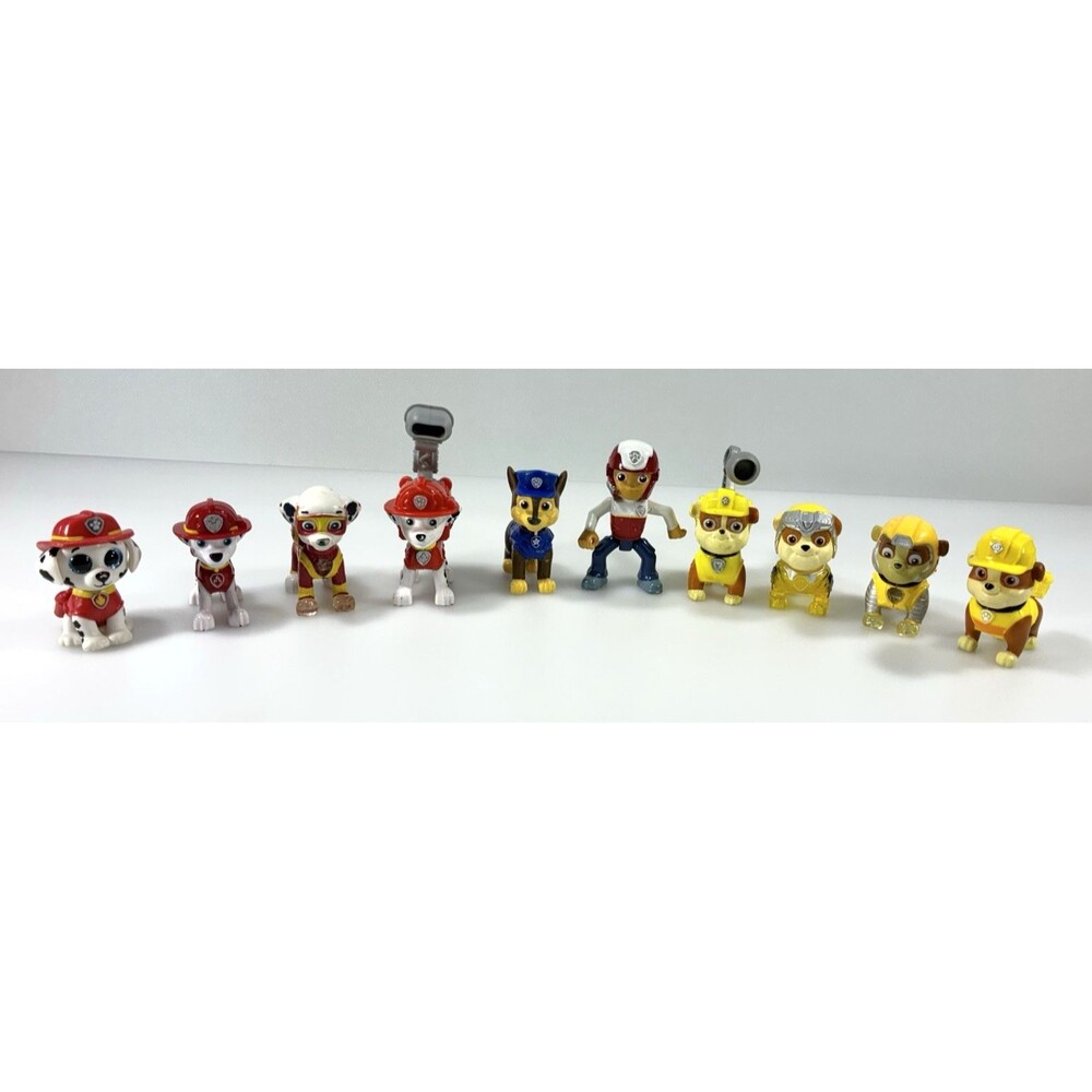 Paw Patrol Nickelodeon Assorted Lot of 10 Toy Figure Characters